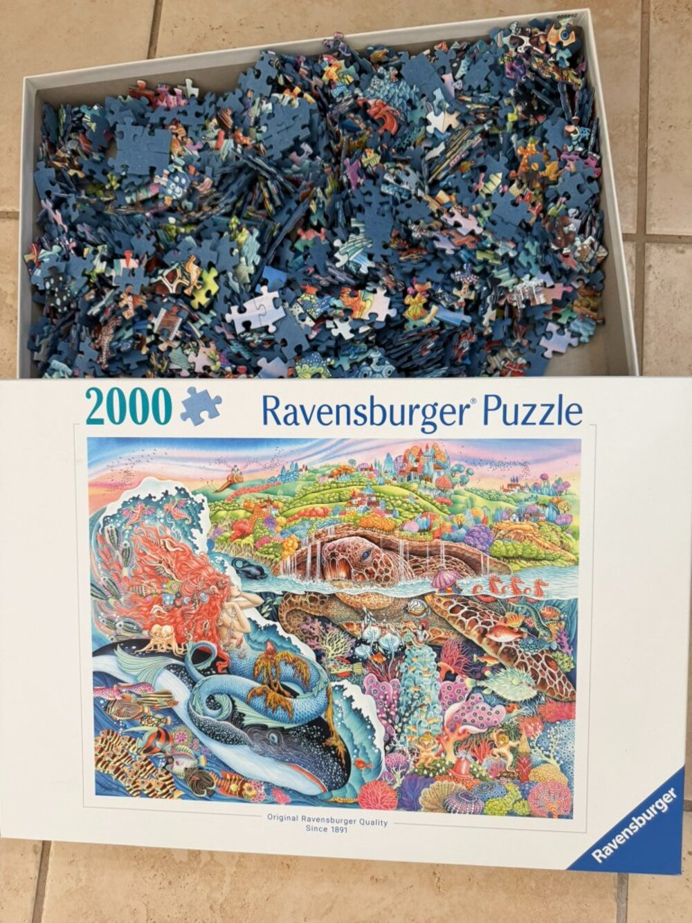 Ravensburger 2000 Piece Thalassic Tale Sea Animals Jigsaw Puzzle